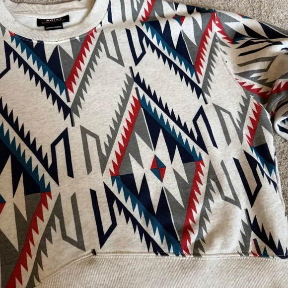 Ariat Cropped Chimayo Sweatshirt - Picture 4 of 6